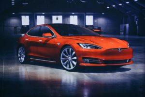 Tesla Approved Collision Repair Fremont - Red Tesla SUV
